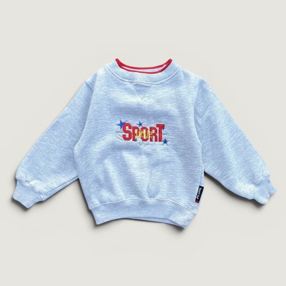 Sport-Tek‎ Sweatshirt Youth XS Gray Excellent Little Sport Embroidered Fleece